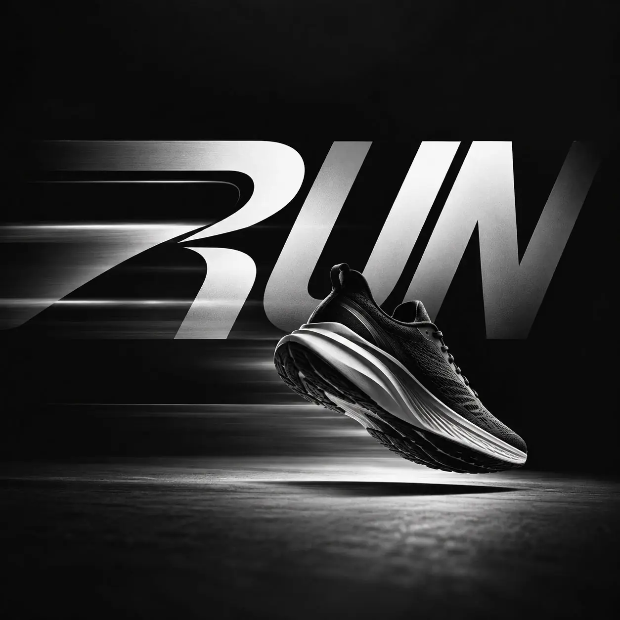 Run typographic poster